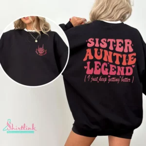 Cool Aunts Club Sweatshirt,  Auntie Crewneck Breathable Casual