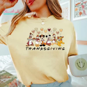 Comfort Colors® Mickey and Friends Thanksgiving Shirt – Disney-Inspired Holiday Tee
