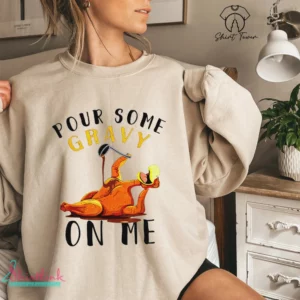 Pour Some Gravy On Me Sweatshirt – Funny Thanksgiving Crewneck for Fall Dinner & Holiday Gifting