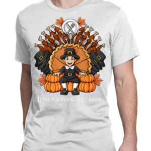 Funny Pilgrim Throne Kids T-Shirt – Thanksgiving Classic Tee